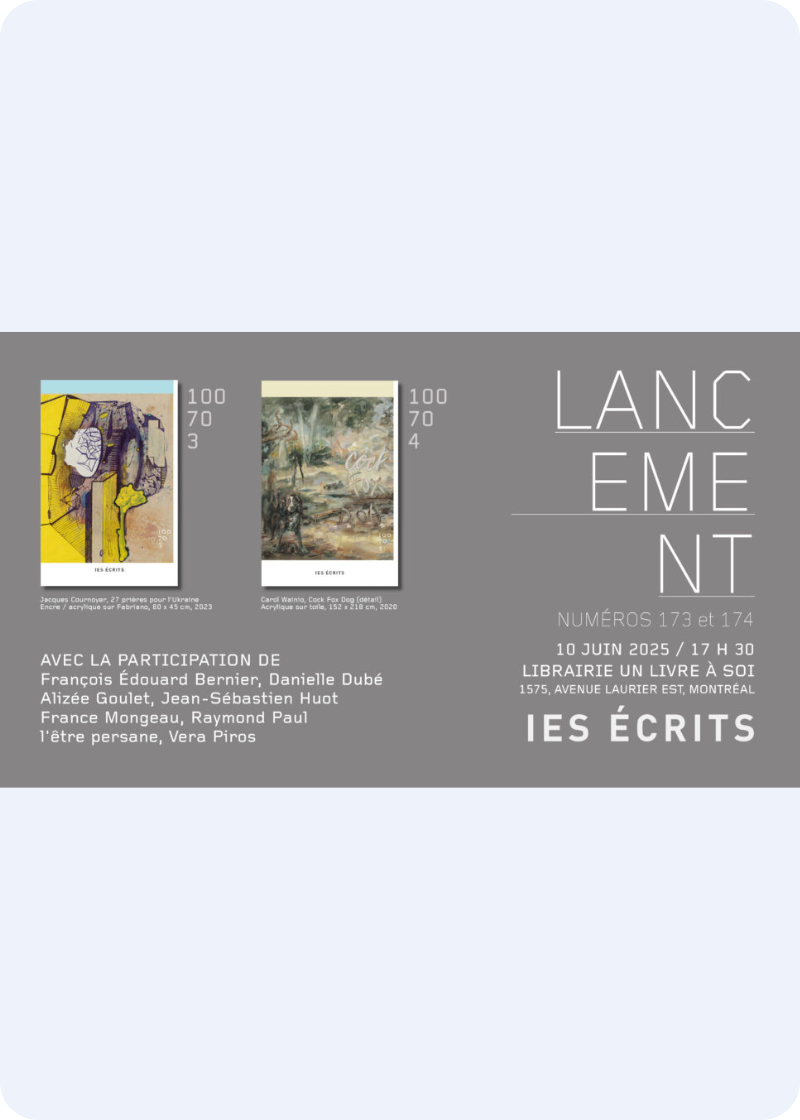 Lancement des numéros 173 et 174 | Les écrits