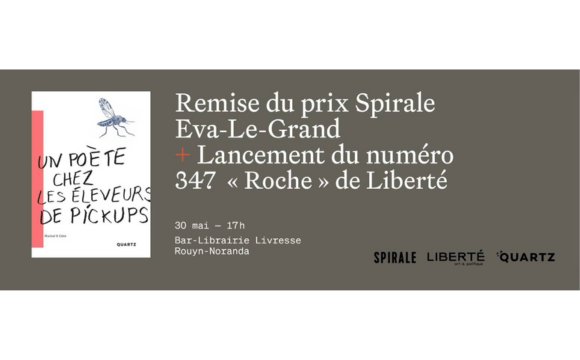 Remise du prix Spirale Eva-Le-Grand x Lancement no. 347 | Liberté