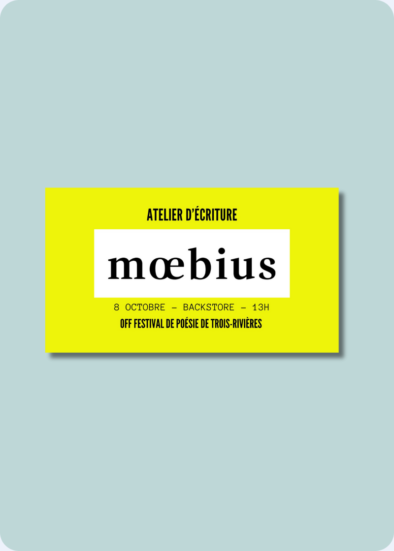 Atelier d'écriture - revue Moebius
