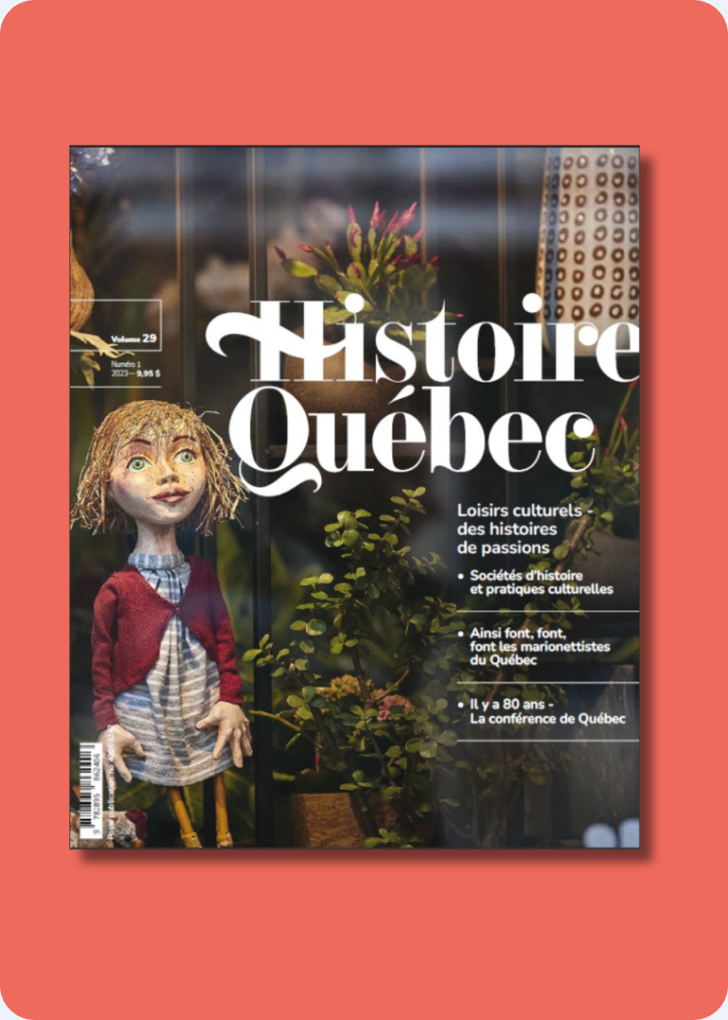 Lancement Histoire Québec no 29.1| «Loisirs culturels - des histoires de passions»