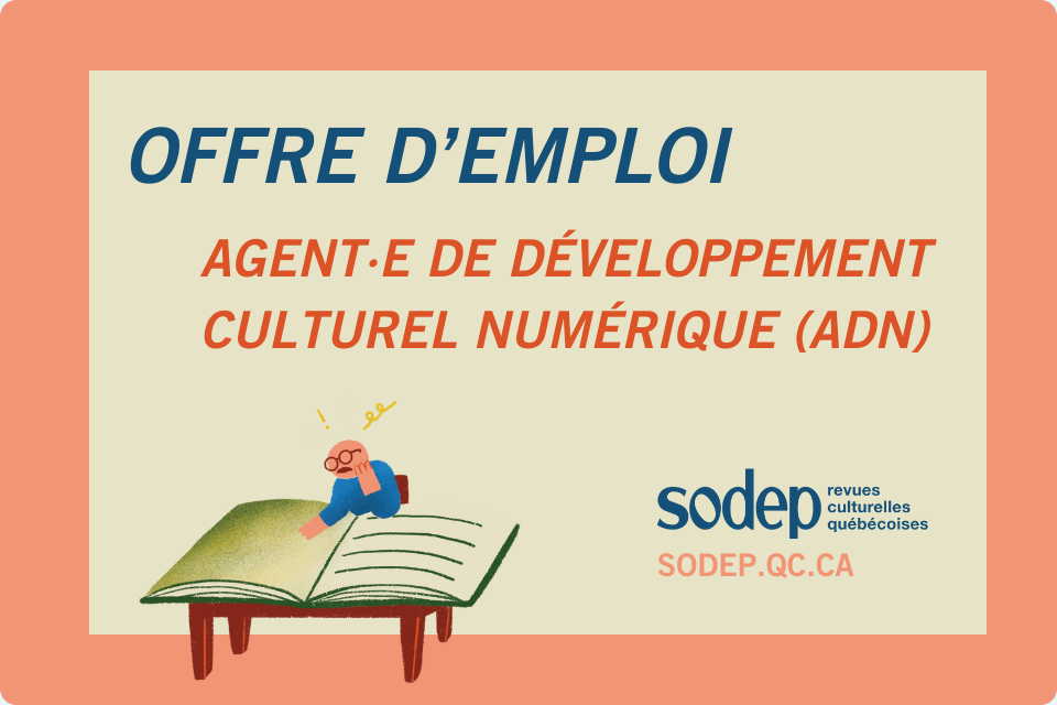 La SODEP embauche un·e agent·e de développement culturel numérique 